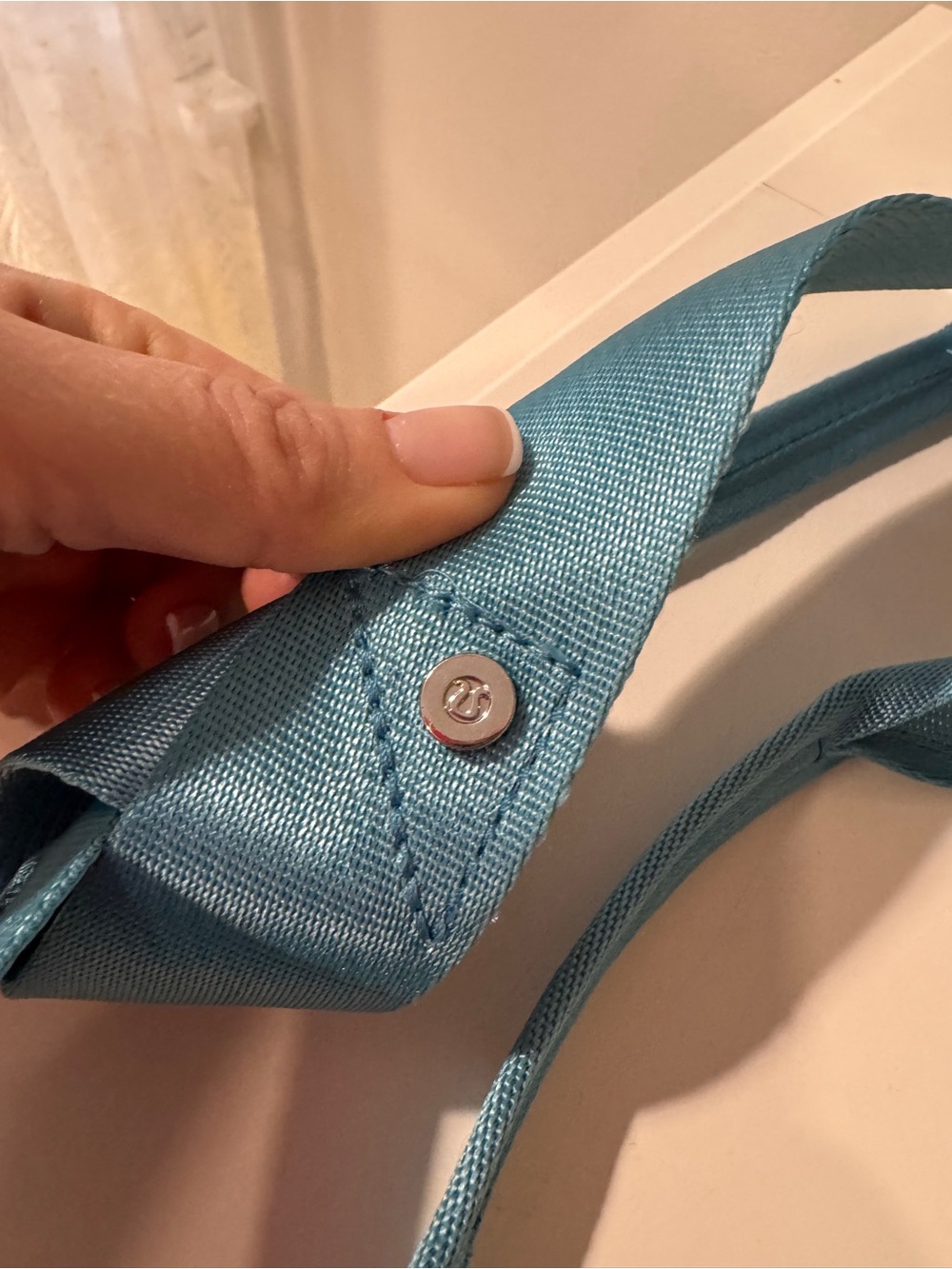 Lululemon Yoga Mat Carry Strap Light Blue & Purple EUC - Picture 2 of 2